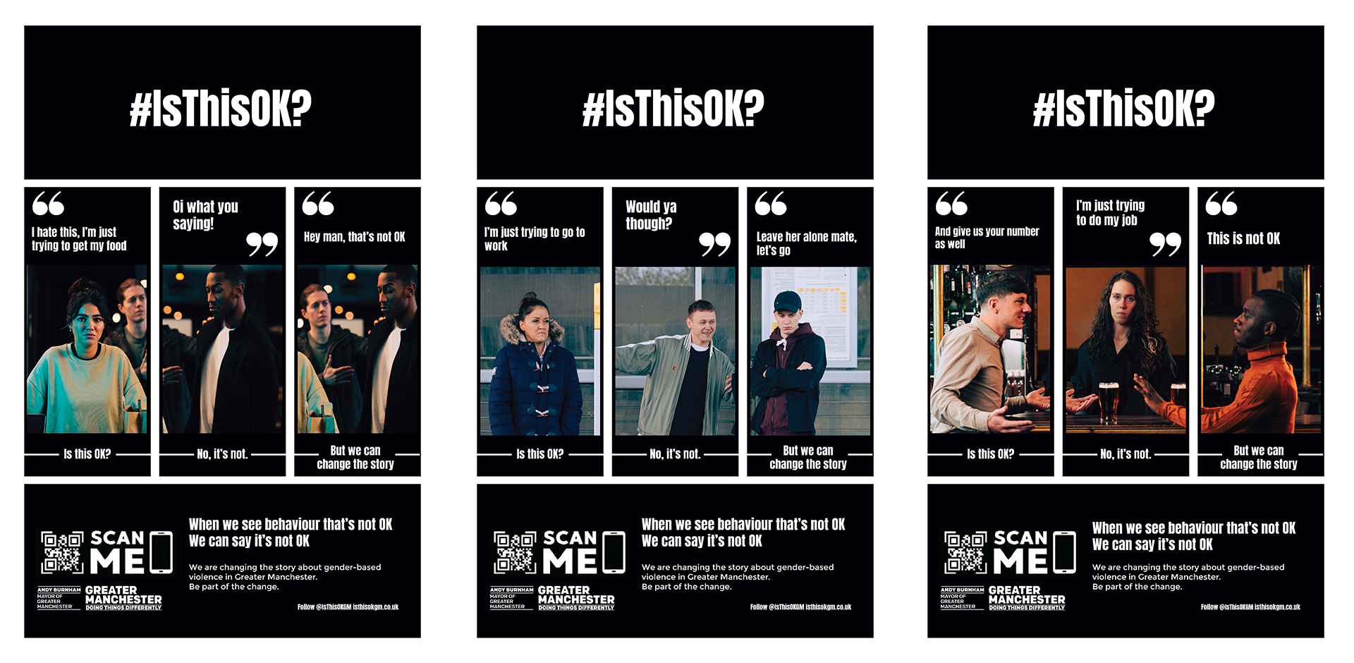 A collection of posters and social assets used for the campaign